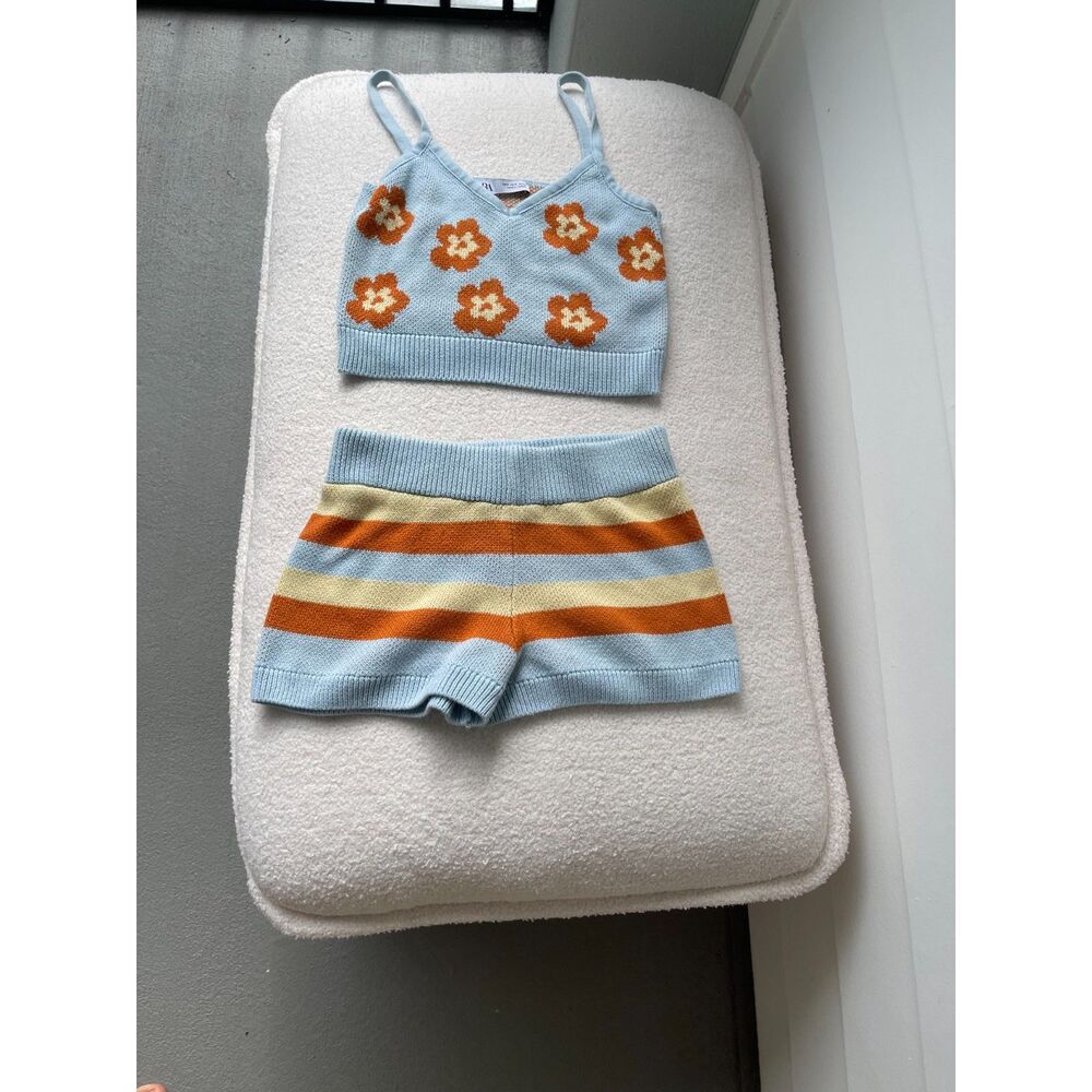 FLORAL JACQUARD KNIT SET